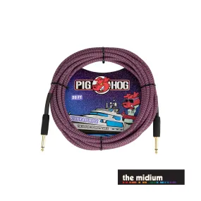 Pig Hog Vintage Series 1/4" TS Instrument Cable — Riviera Purple — (Multiple Lengths)