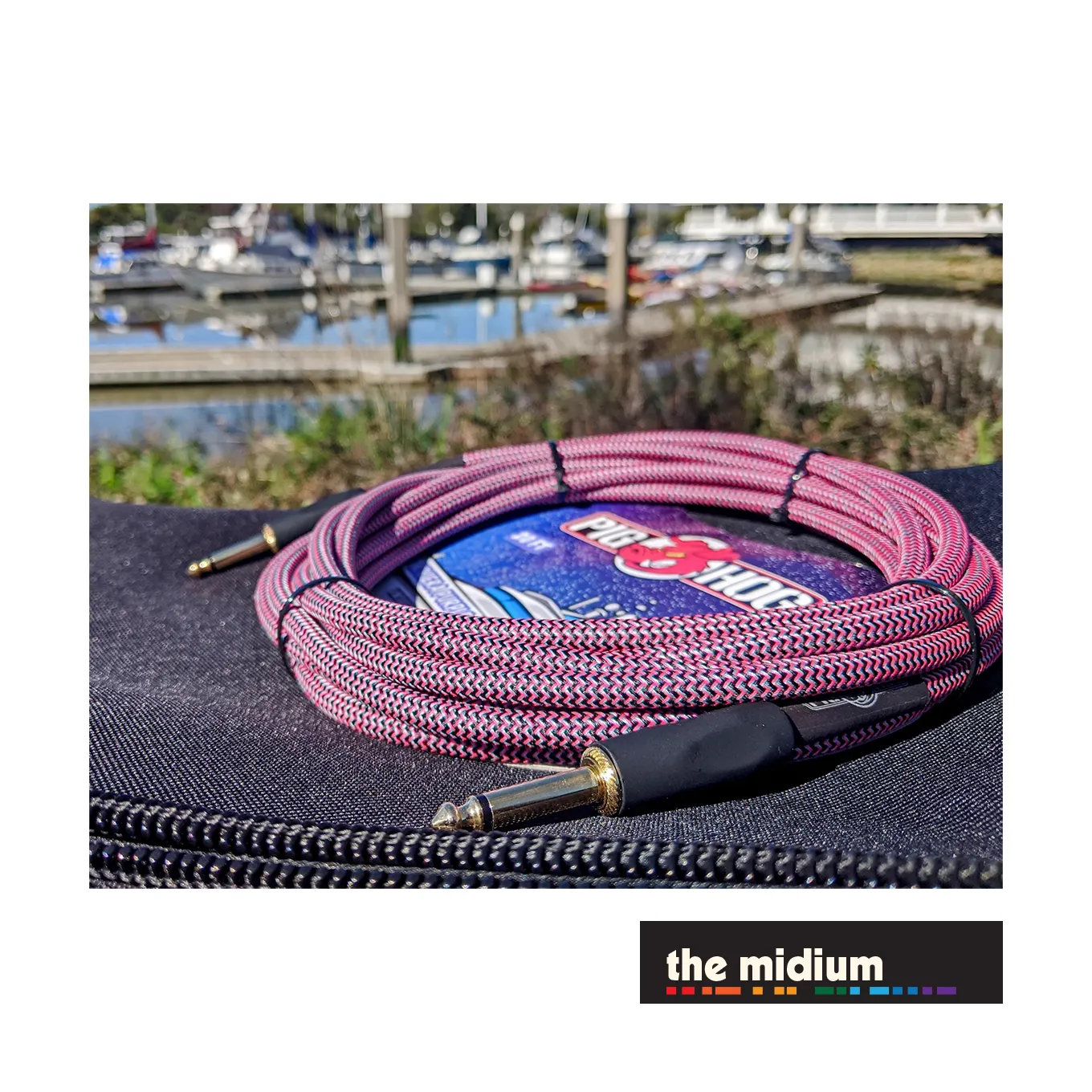 Pig Hog Vintage Series 1/4" TS Instrument Cable — Riviera Purple — (Multiple Lengths)