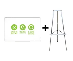 Portable Whiteboard 600 x 900mm   Tripod Easel