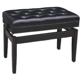 Profile PPB-305C Piano Bench, Adjustable w/ Compartment Black