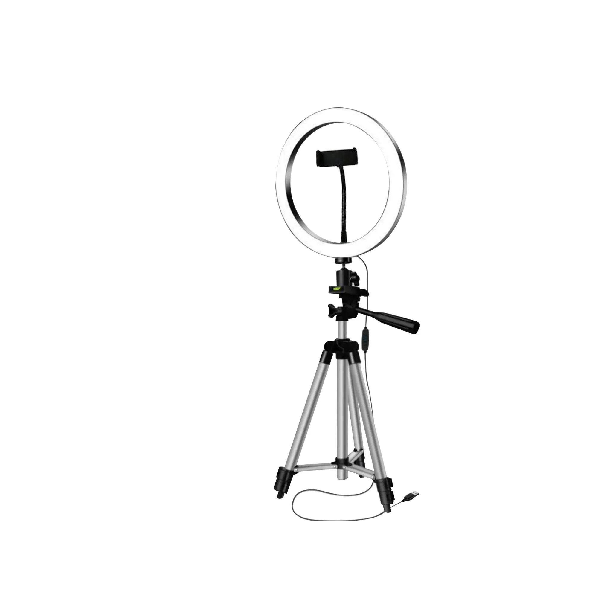 Pxel RK20 10-inch Bi-Color Ring Light USB Interface with 65cm Tabletop Tripod