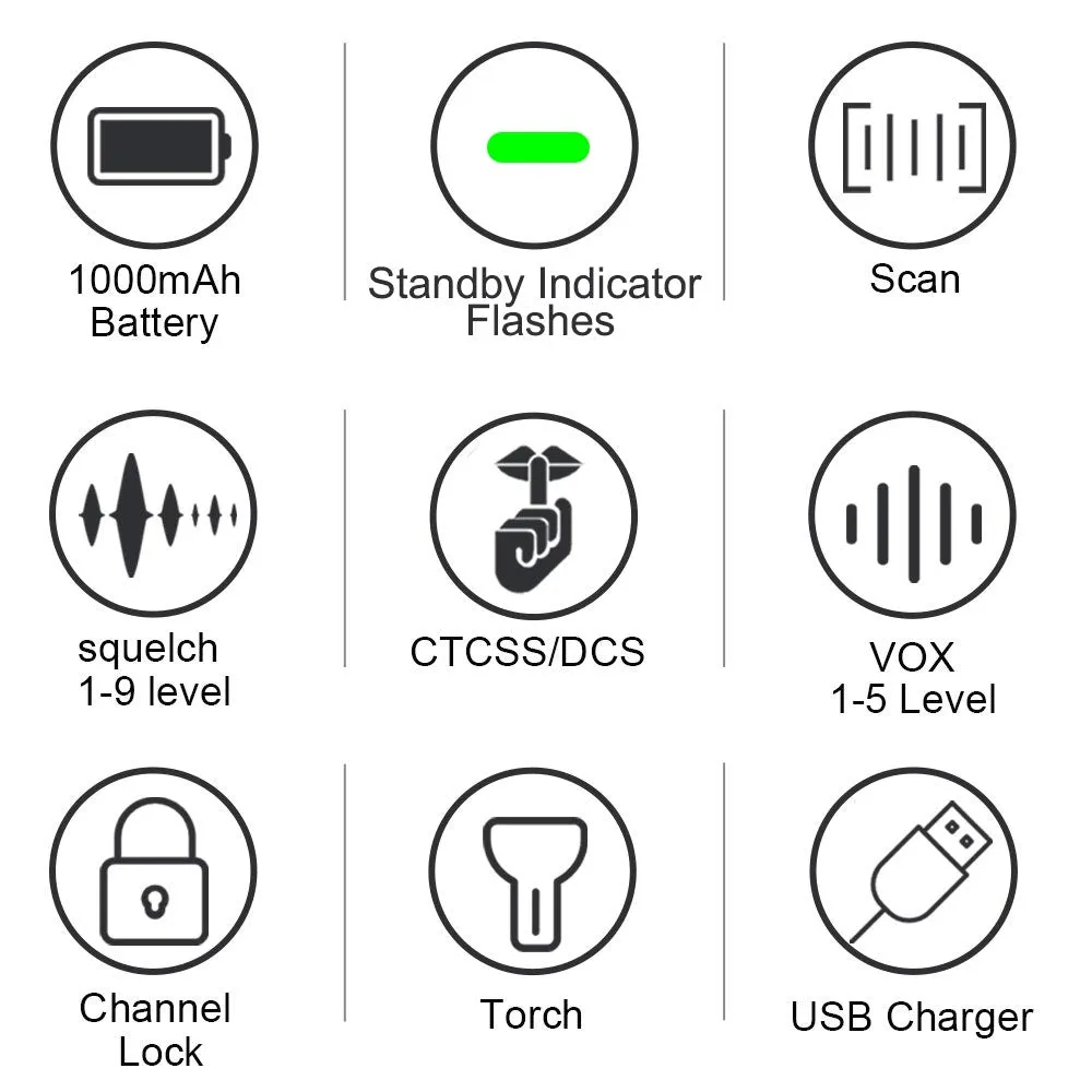 Retevis RB618 Mini Walkie Talkie Rechargeable Walkie-Talkies 1 or 2 pcs PTT PMR446 Long Range Portable Two-way Radio For Hunting