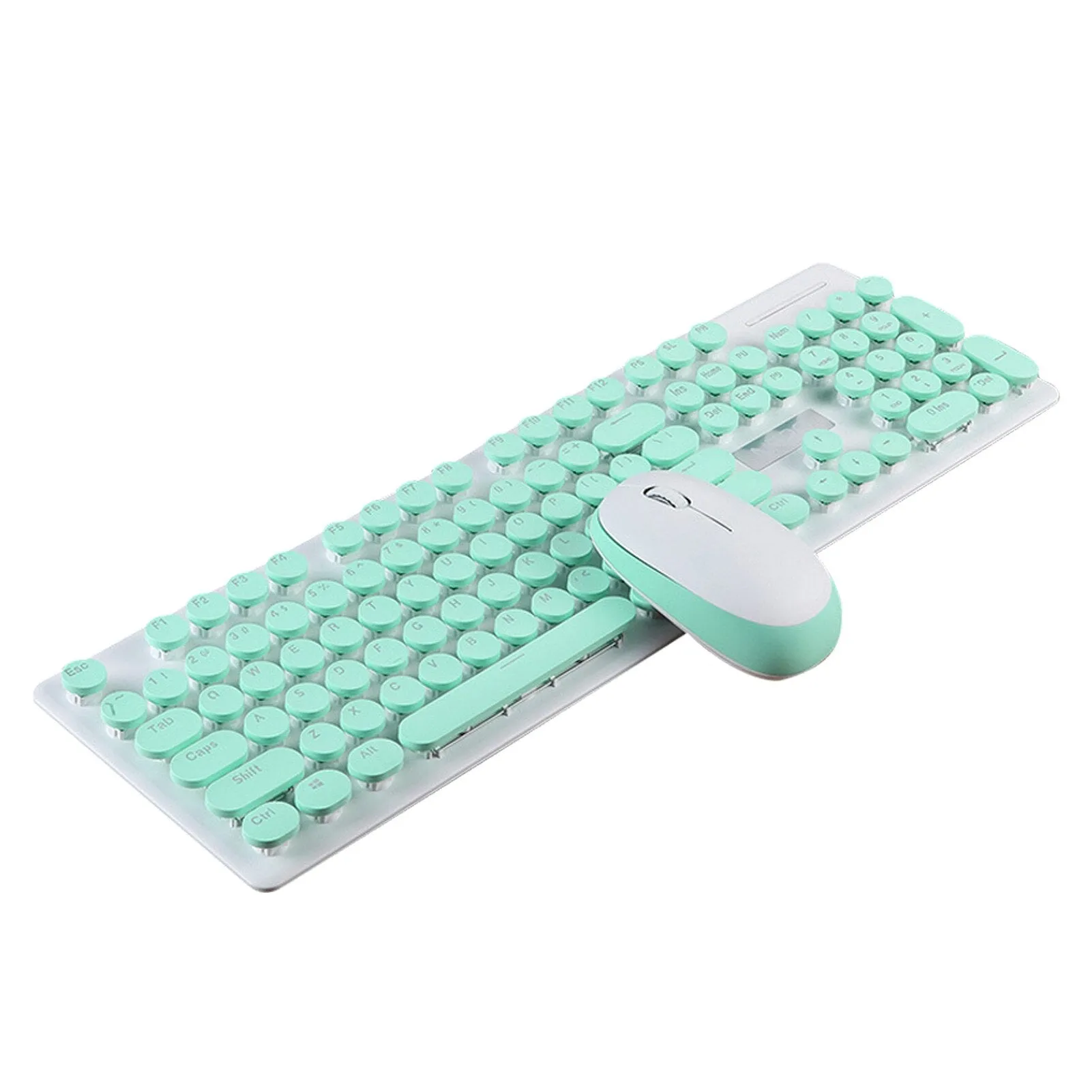 Retro Wireless USB For Laptop Non Slip Office Notebook Sensitive Home Computer Accessories Keyboard Mouse Set Ergonomic