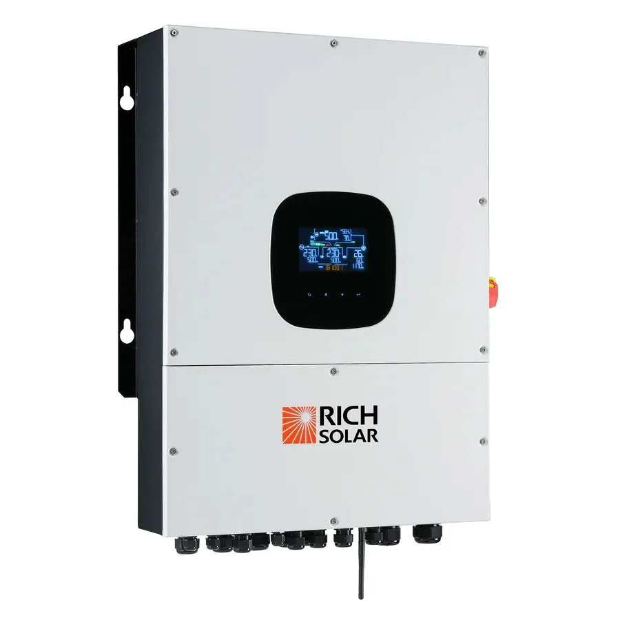 Rich Solar NOVA 12K PV Hybrid Inverter Solar Kit | 61.44kWH Server Lithium Battery [KIT-SR0002]