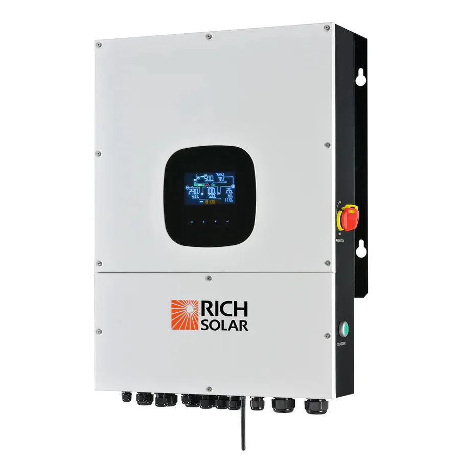 Rich Solar NOVA 12K PV Hybrid Inverter Solar Kit | 61.44kWH Server Lithium Battery [KIT-SR0002]