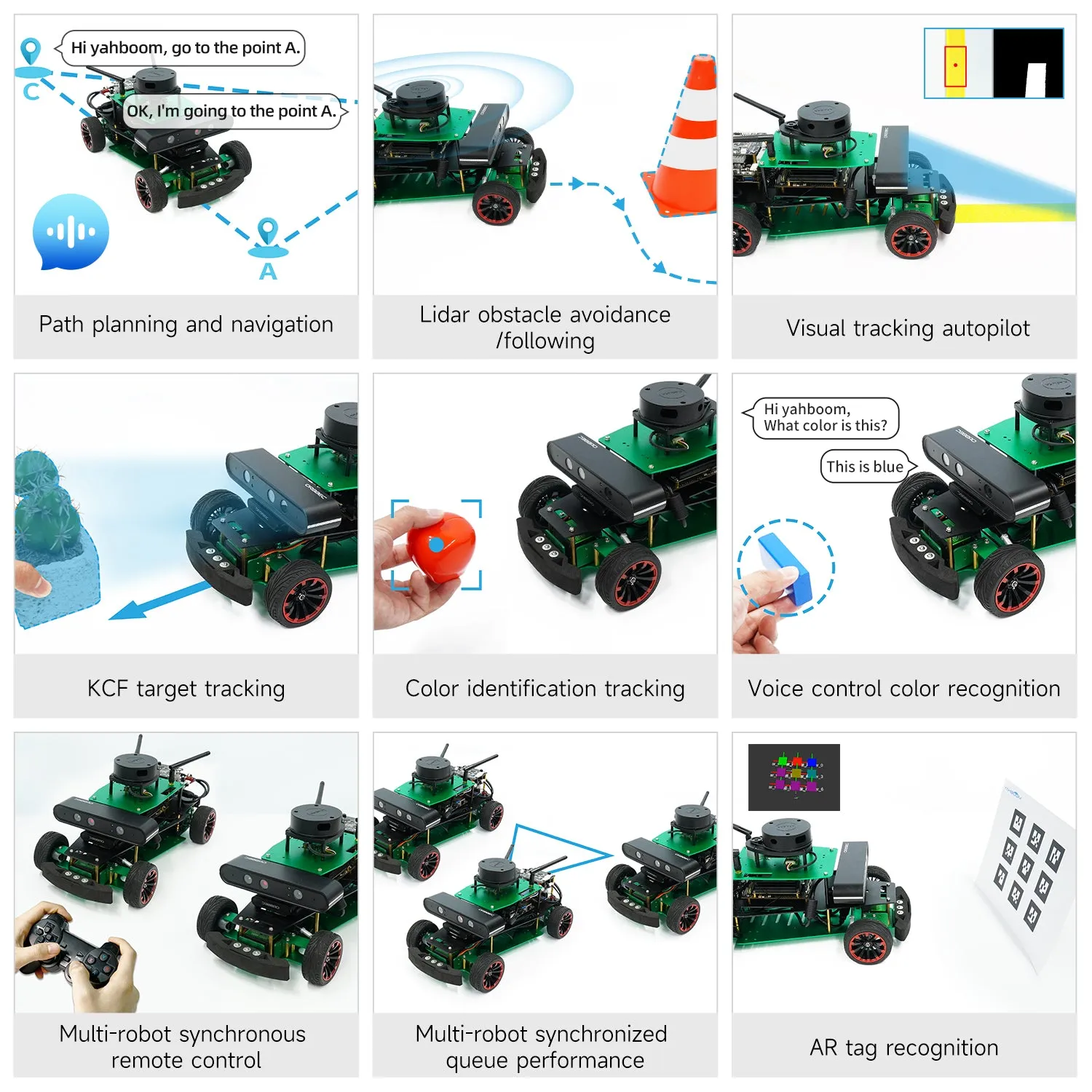 ROSMASTER R2 ROS2 Robot with Ackermann structure for Jetson NANO 4GB/Orin NANO/Orin NX/RPi 5/4B(Max Speed:1.8m/s)