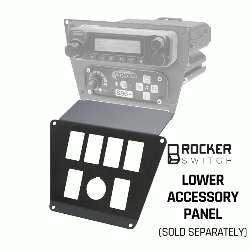 Rugged Radios Polaris RZR PRO XP, RZR Turbo R, and RZR PRO R Dash Mount Radio and Intercom - Icom F5021