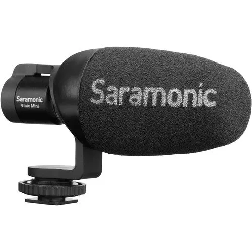 Saramonic Vmic Mini Compact Camera-Mount Shotgun Microphone for DSLR Cameras and Smartphones