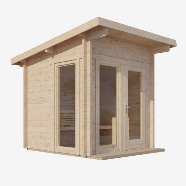 SaunaLife Model G4 6-Person Garden Series Outdoor Home Sauna Kit