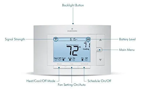 Sensi Smart Thermostat, Wi-Fi, UP500W, Works with Amazon Alexa