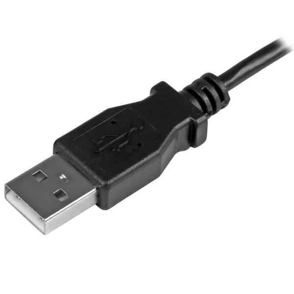 Startech.Com 1M 3 Ft Micro-Usb Charge-And-Sync Cable - Left-Angle Micro-Usb - M/M - Usb To Micro Usb Charging Cable - 30