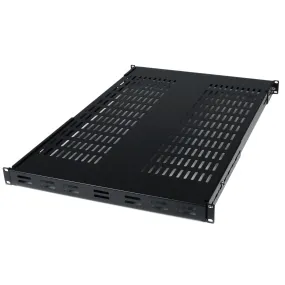 Startech.Com 1U Adjustable Vented Server Rack Mount Shelf - 175Lbs - 19.5 To 38In Deep Universal Tray For 19" Av/ Networ