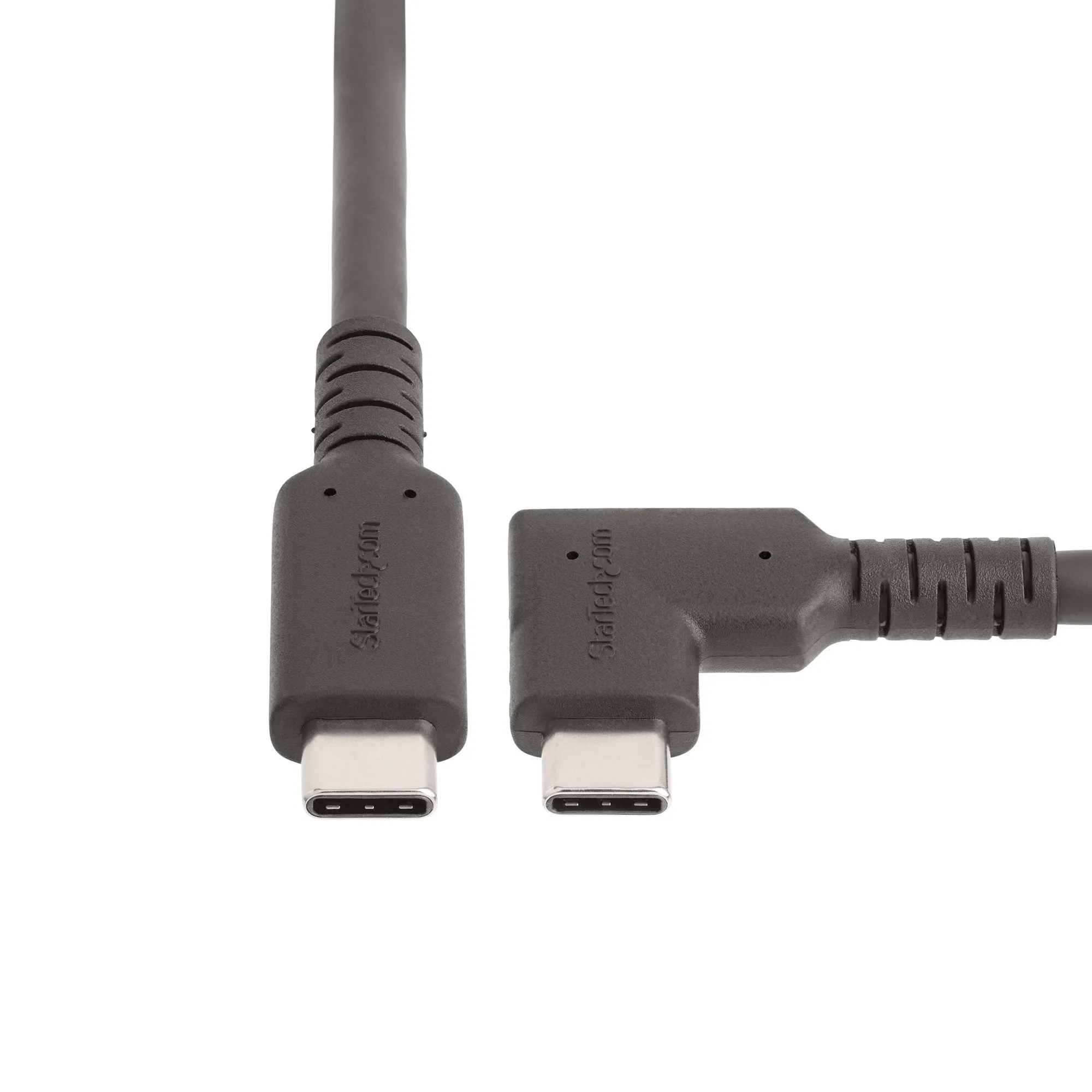 Startech.Com 3Ft (1M) Rugged Right Angle Usb-C Cable, Usb 10 Gbps, Usb C To C Data Transfer Cable, 4K 60Hz Dp Alt Mode,