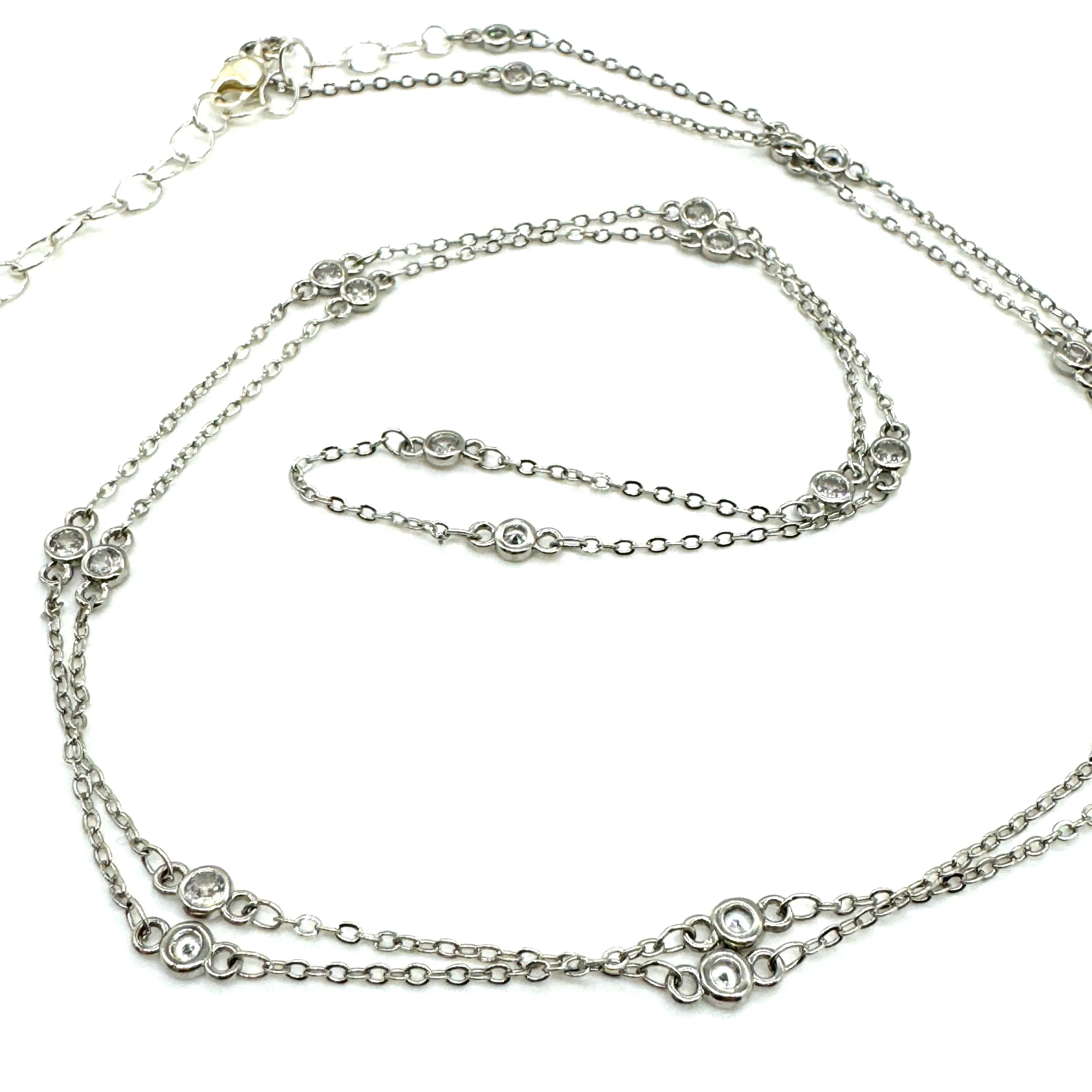 Sweet Petite Sparkle Channel Necklace - 2 lengths