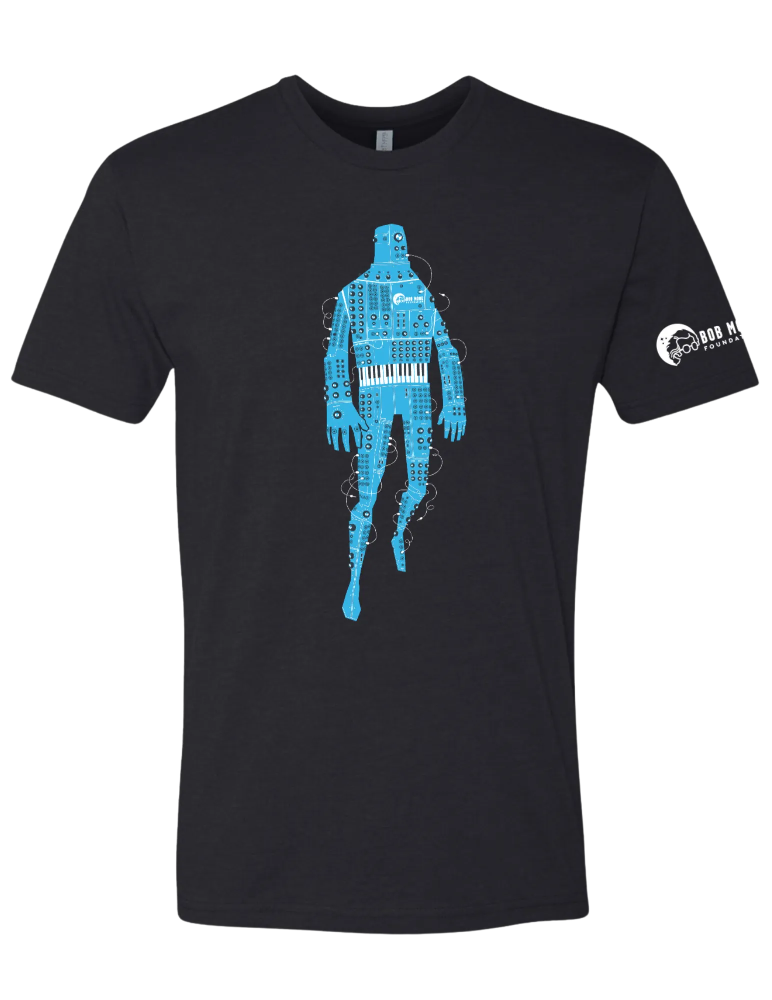 T-shirt: Robot - Black - Unisex