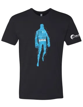 T-shirt: Robot - Black - Unisex