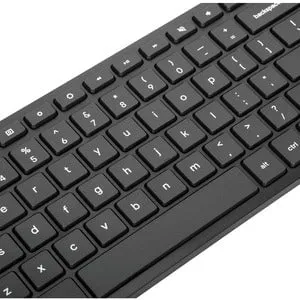 Targus Works With Chromebook Midsize Bluetooth Antimicrobial Keyboard - Wireless Connectivity - Bluetooth - ChromeOS - Chromebook - Black