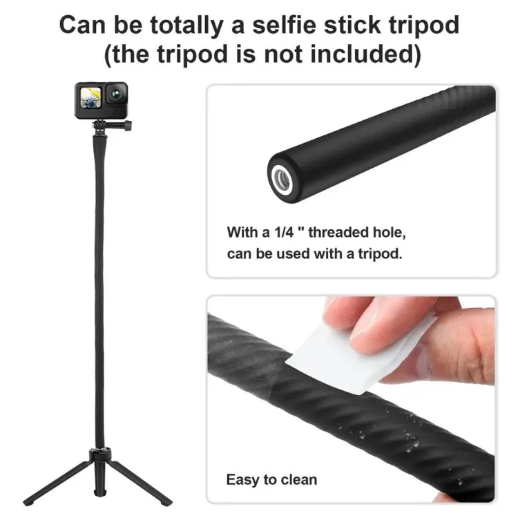 TELESIN Flexible Mount Bracket Octopus Tripod For Mini Action Camera and Mobile Phone,Spec: Only Bracket