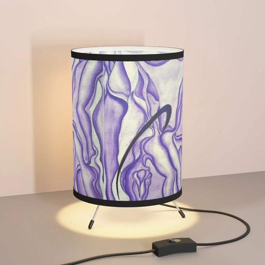 Tripod Lamp with High-Res Printed Shade, US/CA plug