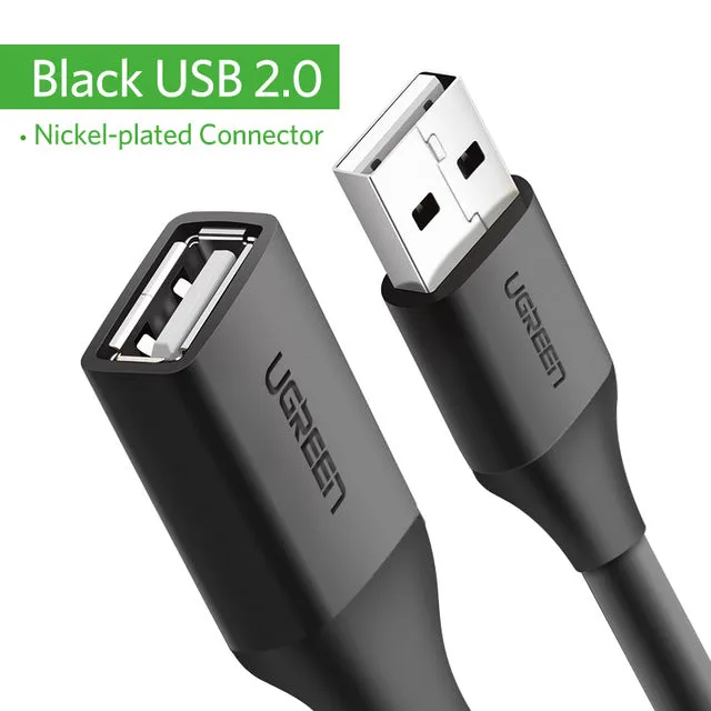 Ugreen USB Extension Cable USB 3.0 Cable for Smart TV PS4 Xbox One SSD USB3.0 2.0 to Extender Data Cord Mini USB Extension Cable