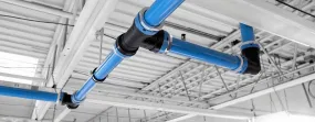 Unipipe - Compressed Air Distribution System with Blue Aluminum Piping