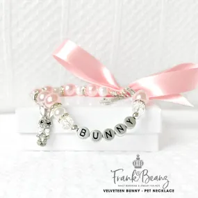 Velveteen Bunny Personalized Pearl Dog Necklace Luxury Pet Collar Cat Necklace