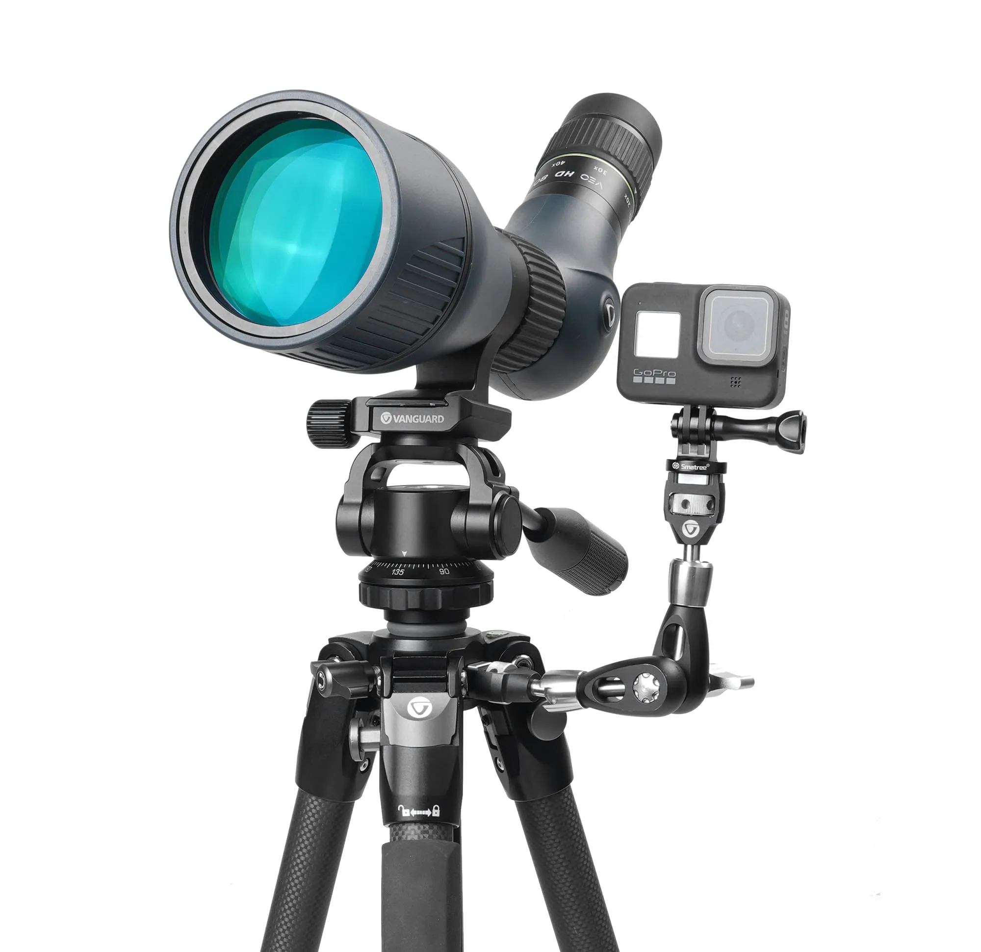 VEO 3 263CO Birdwatcher - Full Sized Carbon Spotting Scope Tripod - Max Height 176cm