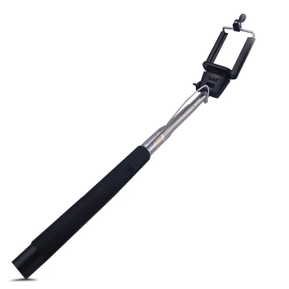 Wired Selfie Sticks Handheld Monopod Built-in Shutter Extendable  Mount Holder Photo For iPhone Samsung Smartphone Phones Camera