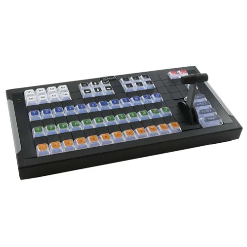 X-keys 124 T-Bar Keyboard with Video Switcher Key Set Bundle